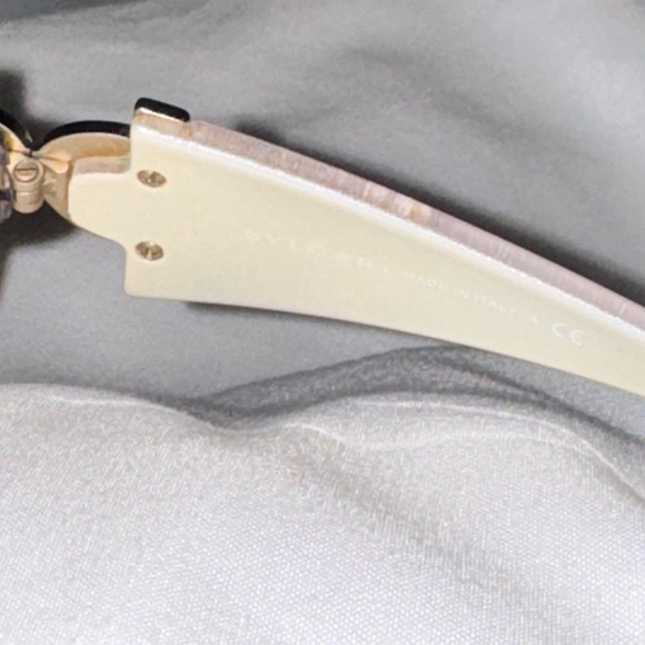 Bvlgari 651B 945/13 Shield Sunglasses Brown / Swarovski Crystals - Picture 6 of 10